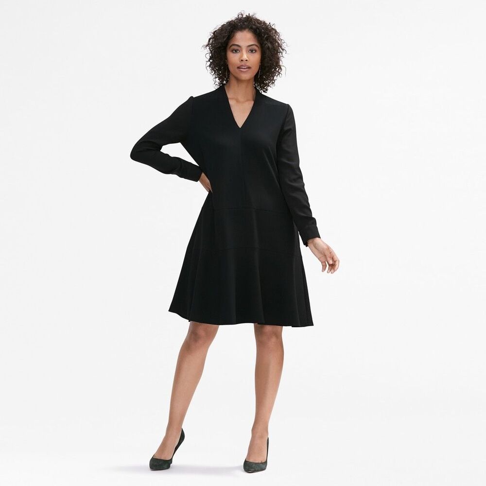 M.M.LaFleur The Elle Dress Black Size L Classic LBD